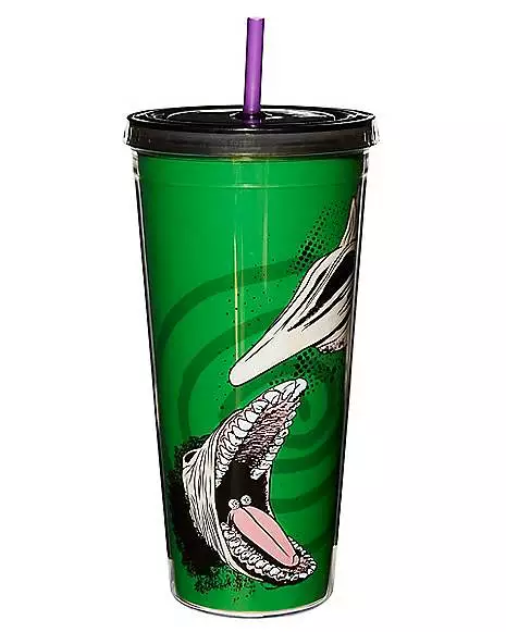 We're Dead Beetlejuice Cup with Straw We're Dead Beetlejuice Cup With Straw -Cosplay Shop 01517432 a