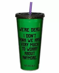 We're Dead Beetlejuice Cup With Straw 2 We're Dead Beetlejuice Cup With Straw -Cosplay Shop 01517432 c