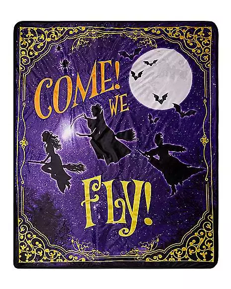 Come We Fly Fleece Blanket - Hocus Pocus Come We Fly Fleece Blanket - Hocus Pocus -Cosplay Shop 01522382 a
