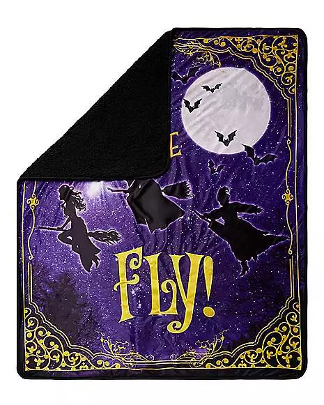 Come We Fly Fleece Blanket - Hocus Pocus Come We Fly Fleece Blanket - Hocus Pocus -Cosplay Shop 01522382 b
