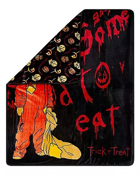 Sam Reversible Fleece Blanket - Trick 'r Treat Sam Reversible Fleece Blanket - Trick 'r Treat -Cosplay Shop 01530880 b