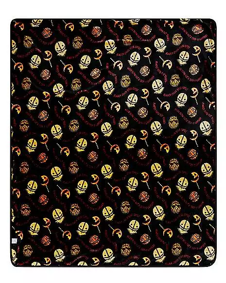 Sam Reversible Fleece Blanket - Trick 'r Treat Sam Reversible Fleece Blanket - Trick 'r Treat -Cosplay Shop 01530880 c