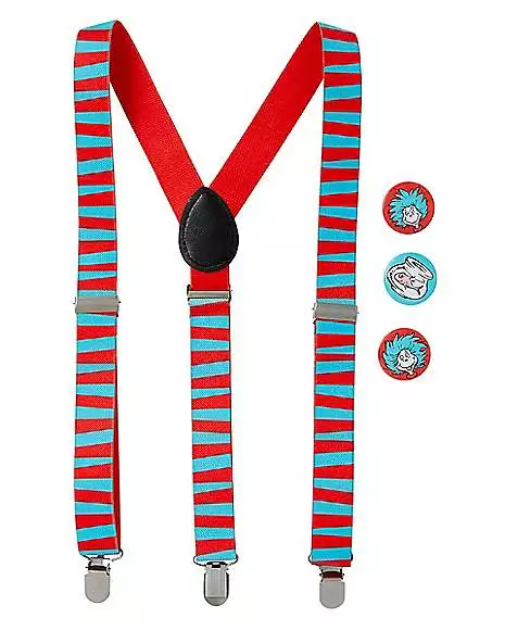 Thing 1 and Thing 2 Suspenders - Dr. Seuss Thing 1 And Thing 2 Suspenders - Dr. Seuss -Cosplay Shop 01532845 a