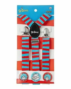 Thing 1 And Thing 2 Suspenders - Dr. Seuss 4 Thing 1 And Thing 2 Suspenders - Dr. Seuss -Cosplay Shop 01532845 e