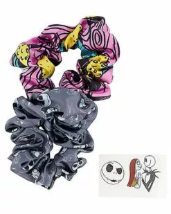 The Nightmare Before Christmas Scrunchies And Temporary Tattoos