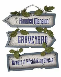The Haunted Mansion Graveyard Sign - Disney