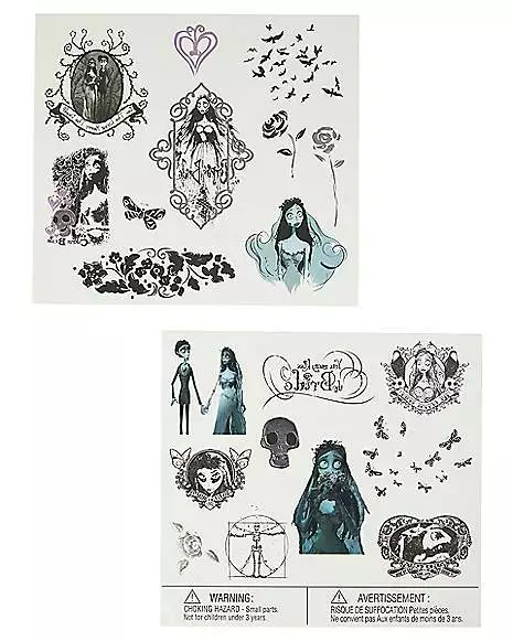 Corpse Bride Temporary Tattoos Corpse Bride Temporary Tattoos -Cosplay Shop 01542885 a