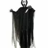 5 Ft Light-Up Ghost Face Hanging Prop - Decorations