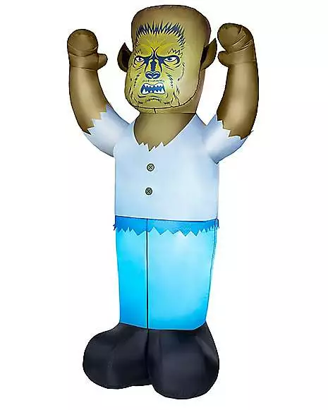 8 Ft Light-Up Wolfman Inflatable Decoration 8 Ft Light-Up Wolfman Inflatable Decoration -Cosplay Shop 01547462 b