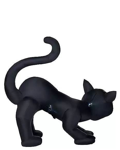 4 Ft Light-Up Scary Cat Inflatable - Decorations 4 Ft Light-Up Scary Cat Inflatable - Decorations -Cosplay Shop 01547488 d