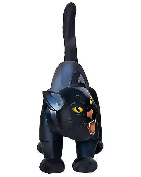 4 Ft Light-Up Scary Cat Inflatable - Decorations 4 Ft Light-Up Scary Cat Inflatable - Decorations -Cosplay Shop 01547488 e