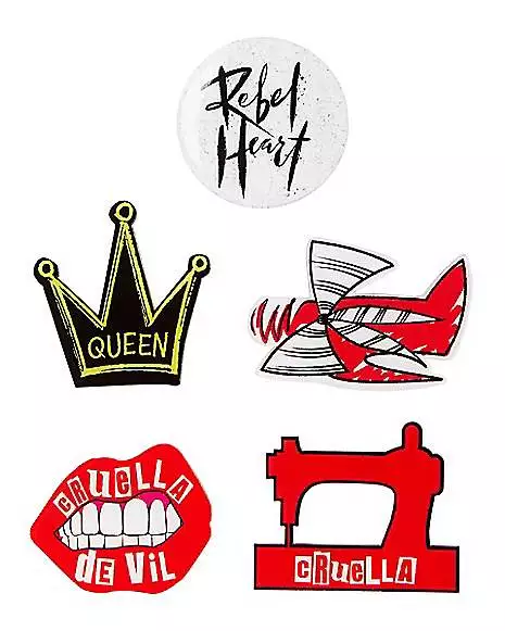 Cruella Tie and Pins Set - Disney Cruella Cruella Tie And Pins Set - Disney Cruella -Cosplay Shop 01552181 b