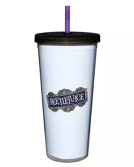 No Feet Cup with Straw 20 oz. - Beetlejuice No Feet Cup With Straw 20 Oz. - Beetlejuice -Cosplay Shop 01557628 b