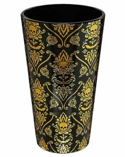 Gothic Noir Skull Glass Set 2 Pack - 16 Oz. -Cosplay Shop 01564442 d