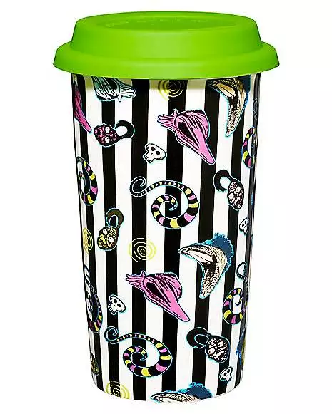 Beetlejuice Travel Mug - 13 oz. Beetlejuice Travel Mug - 13 Oz. -Cosplay Shop 01564459 b