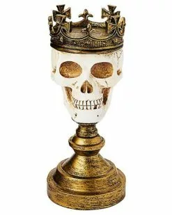 Crowned Skull Candle Holder