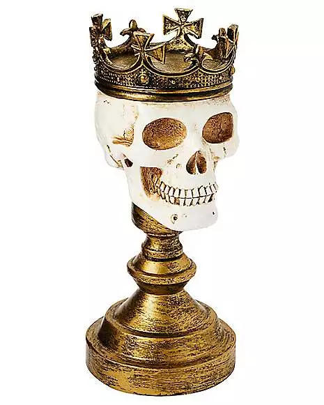 Crowned Skull Candle Holder Crowned Skull Candle Holder -Cosplay Shop 01564491 c