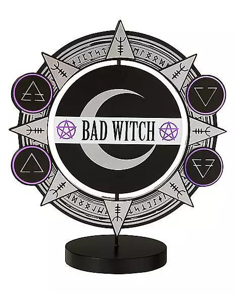 Spinning Bad Witch Good Witch Tabletop Sign Spinning Bad Witch Good Witch Tabletop Sign -Cosplay Shop 01564756 c