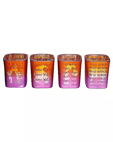 Hocus Pocus Mini Glass Set 4 Pack - Disney Hocus Pocus Mini Glass Set 4 Pack - Disney -Cosplay Shop 01567502 a