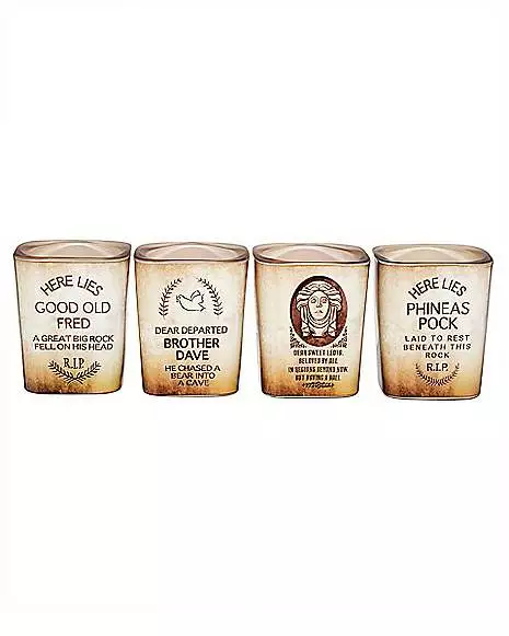 The Haunted Mansion Mini Glass Set - 4 Pack The Haunted Mansion Mini Glass Set - 4 Pack -Cosplay Shop 01571173 a