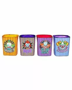 Killer Klowns From Outer Space Mini Glass Set 2 Oz. - 4 Pack