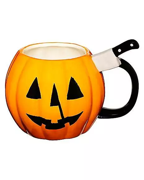 Michael Myers Pumpkin Molded Coffee Mug 20 oz. - Halloween Michael Myers Pumpkin Molded Coffee Mug 20 Oz. - Halloween -Cosplay Shop 01591957 a