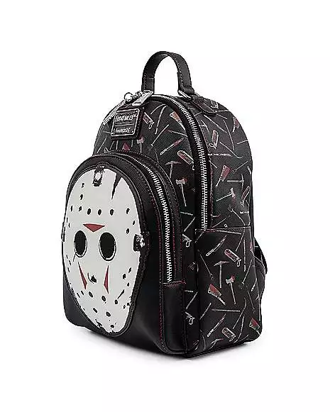 Loungefly Jason Voorhees Mask Mini Backpack - Friday the 13th Loungefly Jason Voorhees Mask Mini Backpack - Friday The 13th -Cosplay Shop 03844925 b