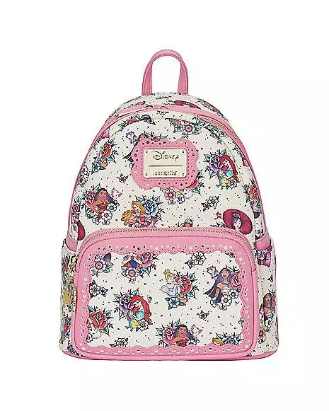 Loungefly Disney Princess Tattoos Mini Backpack Loungefly Disney Princess Tattoos Mini Backpack -Cosplay Shop 07641715 a