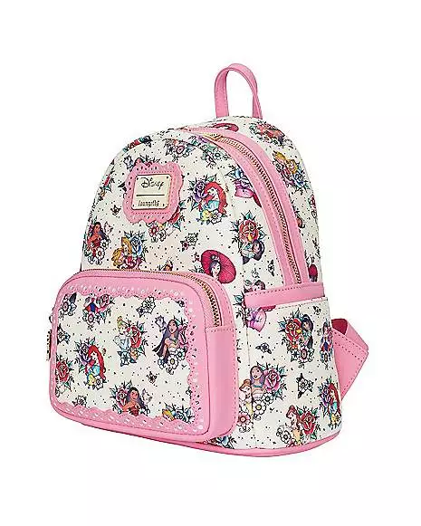 Loungefly Disney Princess Tattoos Mini Backpack Loungefly Disney Princess Tattoos Mini Backpack -Cosplay Shop 07641715 b